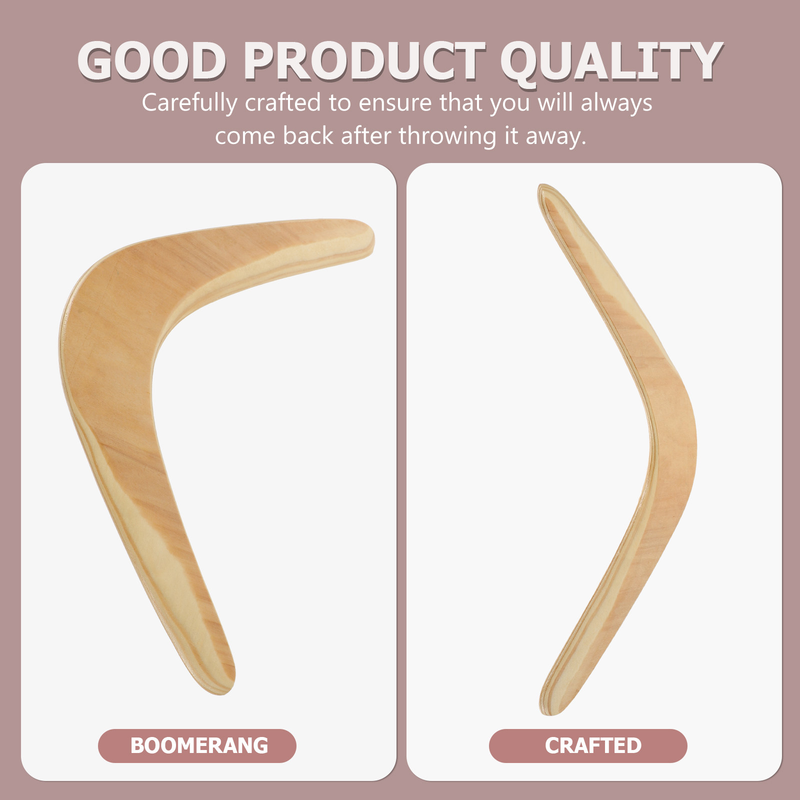 Sports Equipment For Kids - 1Pcs Boomerang Wooden Outdoor Equipment V-Shaped