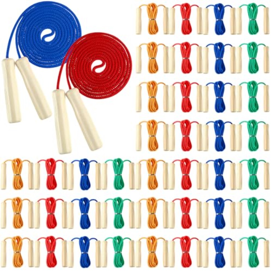 Jump Rope Double Dutch - 8.53 FT Adjustable Cotton Jump Rope