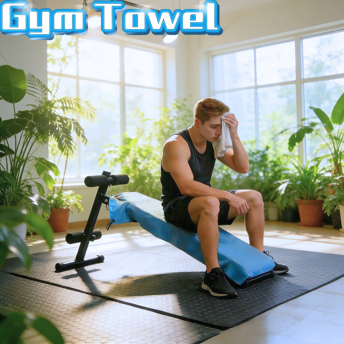 Sports Equipment Club - Gym Bench Cover with Pocket Sweat-Resistant