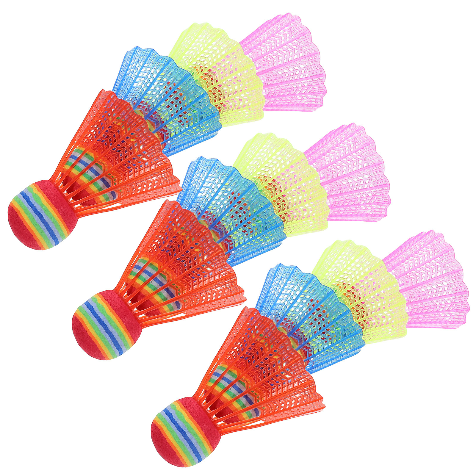 12Pcs Colorful Badminton Shutt - Sports Equipment For Kids incelemesi ve fiyatı
