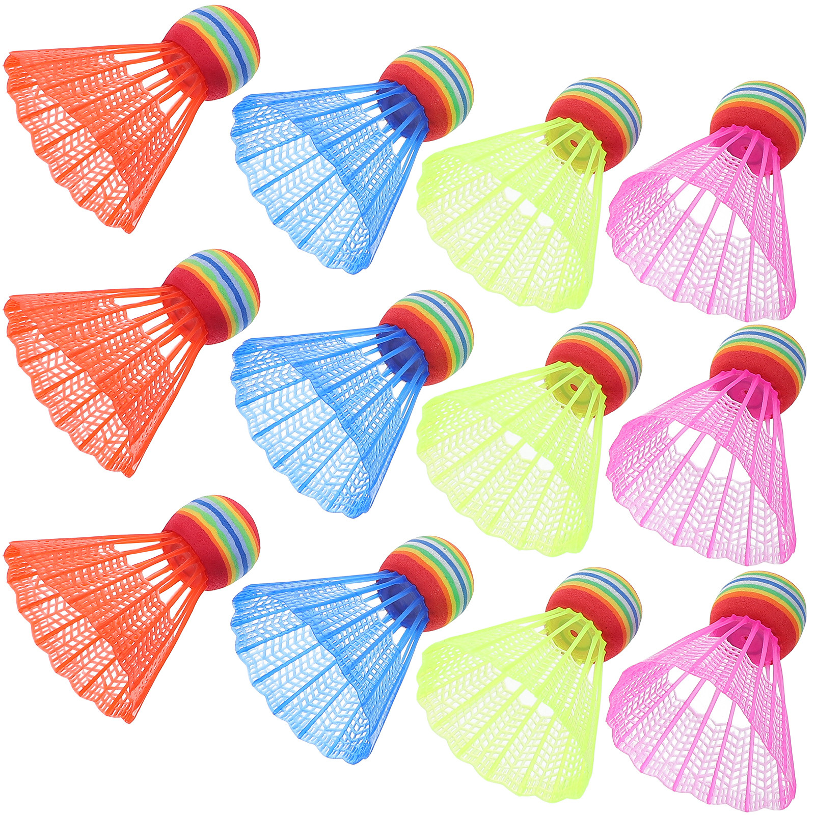 12Pcs Colorful Badminton Shutt - Sports Equipment For Kids incelemesi ve fiyatı