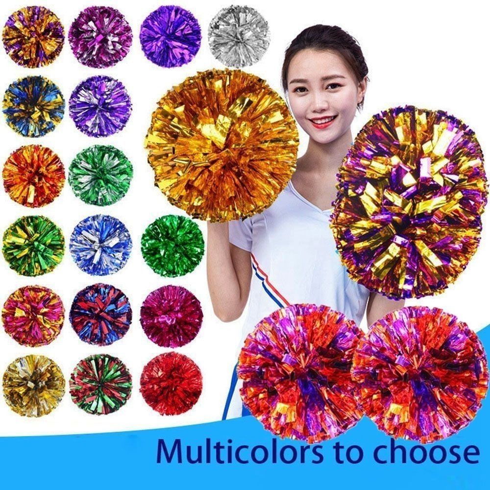 New 30cm Game Pom Poms PET Mul - Cheerleading Pom Pom incelemesi ve fiyatı