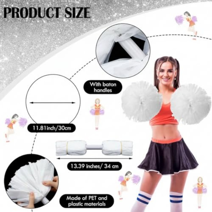 pcs Cheerleading Pom Poms Bulk - Cheerleading Pom Pom incelemesi ve fiyatı
