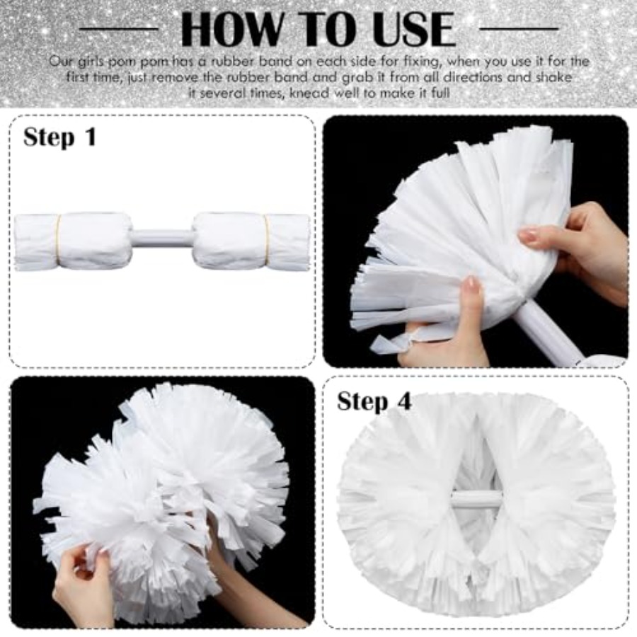 pcs Cheerleading Pom Poms Bulk - Cheerleading Pom Pom incelemesi ve fiyatı