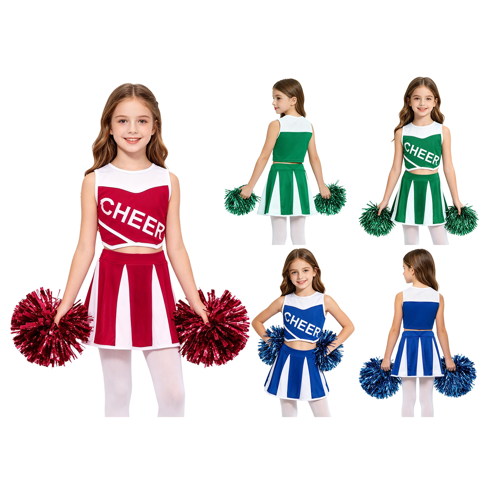 Girls Cheerleading Uniform Che - Cheerleading Pom Pom incelemesi ve fiyatı