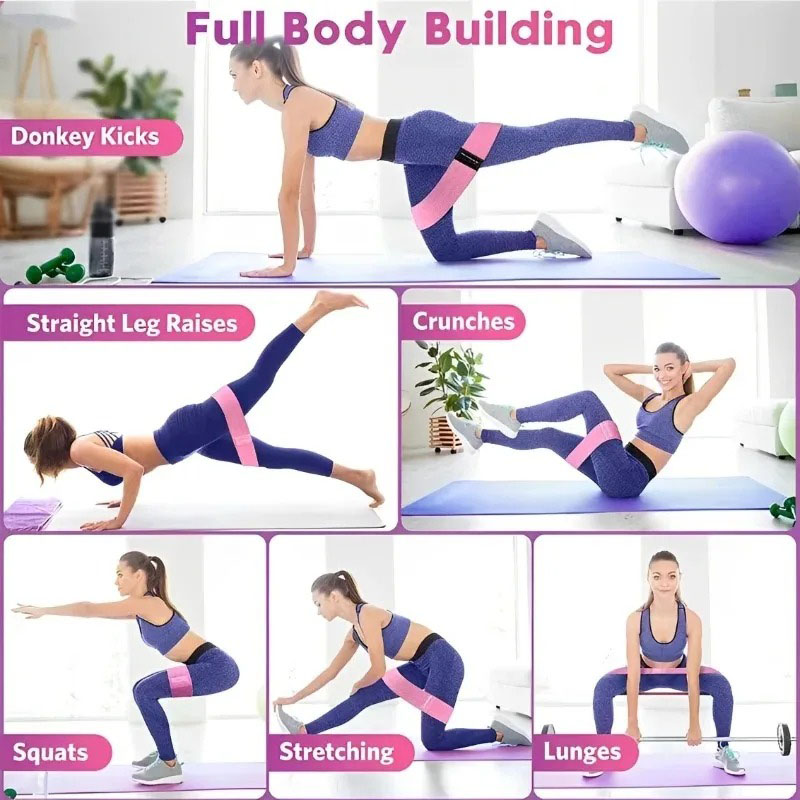 3Pcs Fabric Resistance Hip Boo - Sports Equipment Club incelemesi ve fiyatı