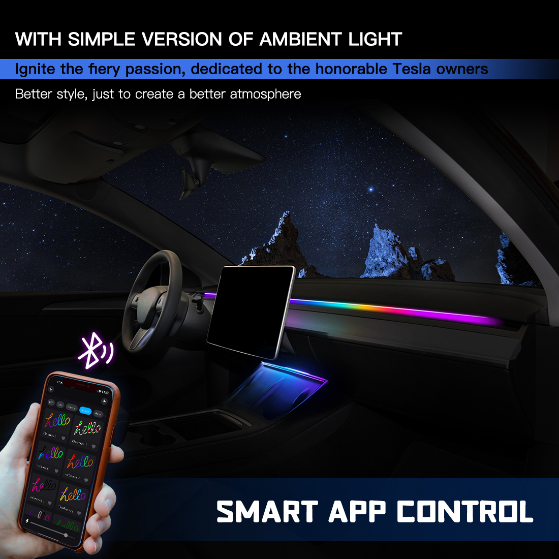 Car Ambient Lights Automatic O - Sports Equipment Organizer Garage incelemesi ve fiyatı