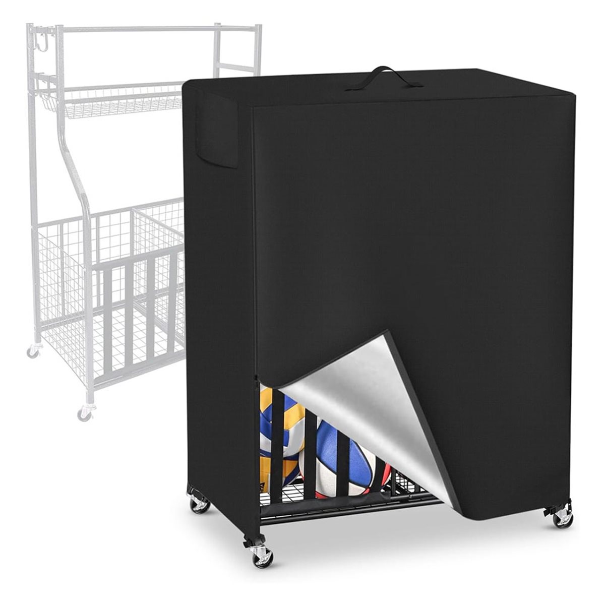 Basketball Rack Cover Garage S - Sports Equipment Organizer Garage incelemesi ve fiyatı
