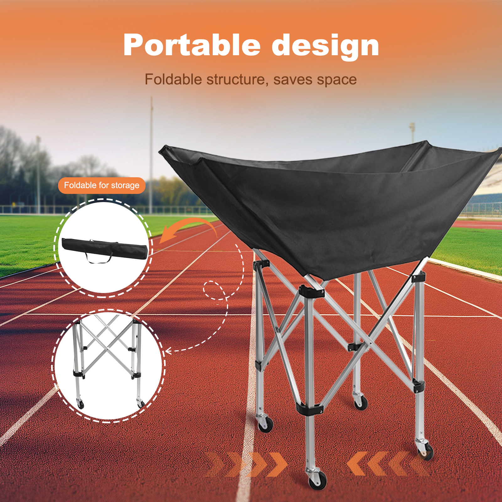 Collapsible Hammock Ball Cart  - Sports Equipment Organizer Garage incelemesi ve fiyatı