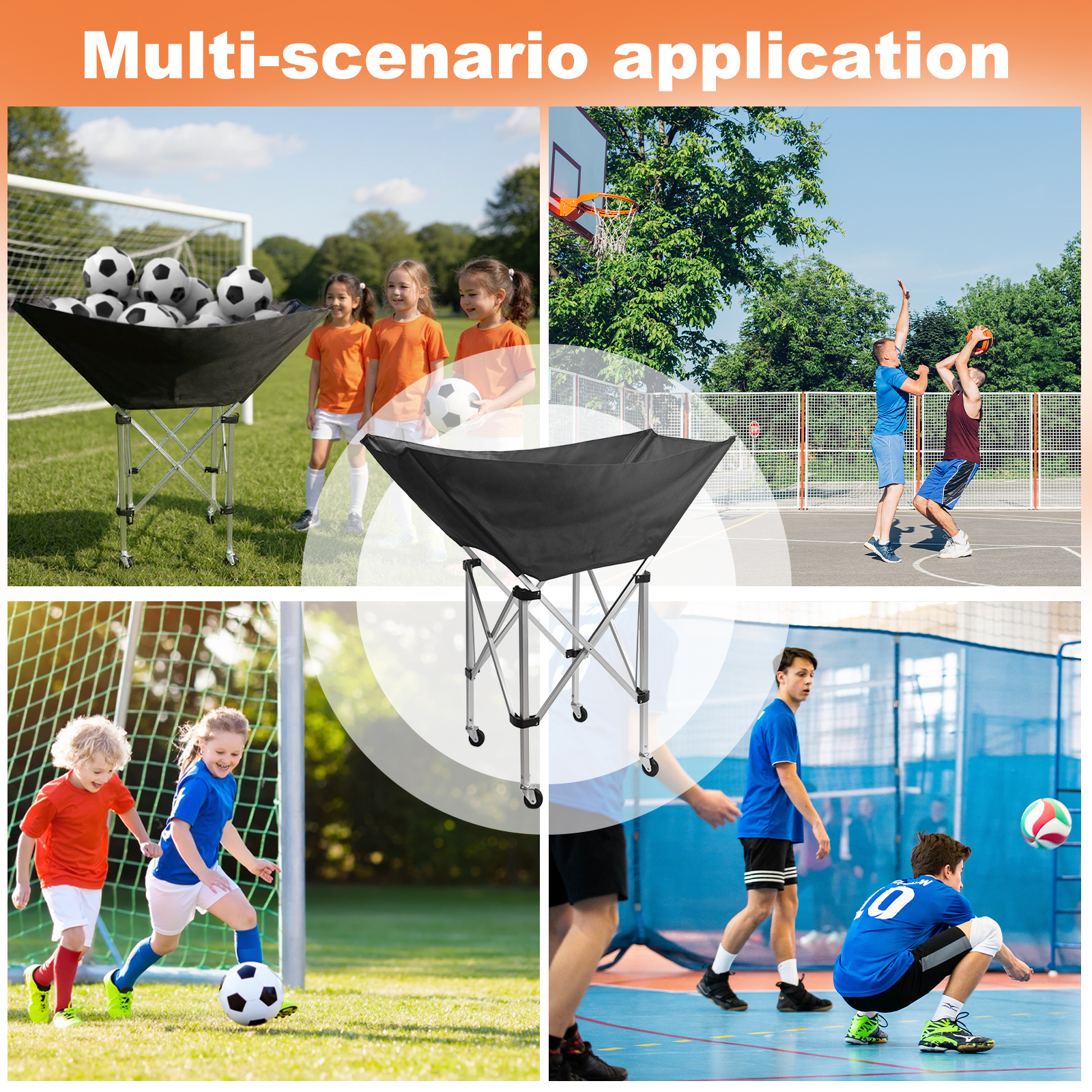 Collapsible Hammock Ball Cart  - Sports Equipment Organizer Garage incelemesi ve fiyatı