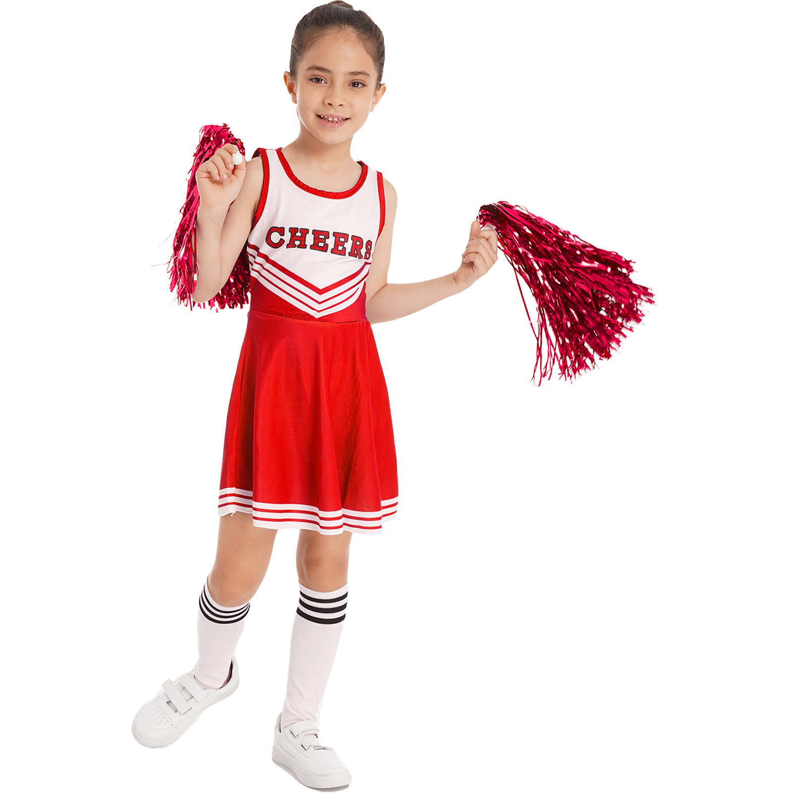 Girls Cheerleader Costume Slee - Cheerleading Pom Pom incelemesi ve fiyatı