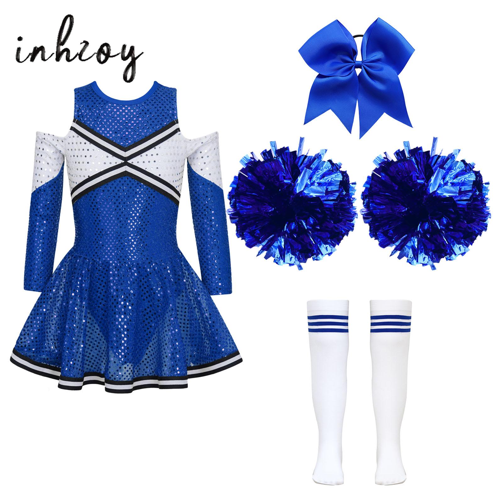 Kids Girls Cheerleader Costume - Cheerleading Pom Pom incelemesi ve fiyatı
