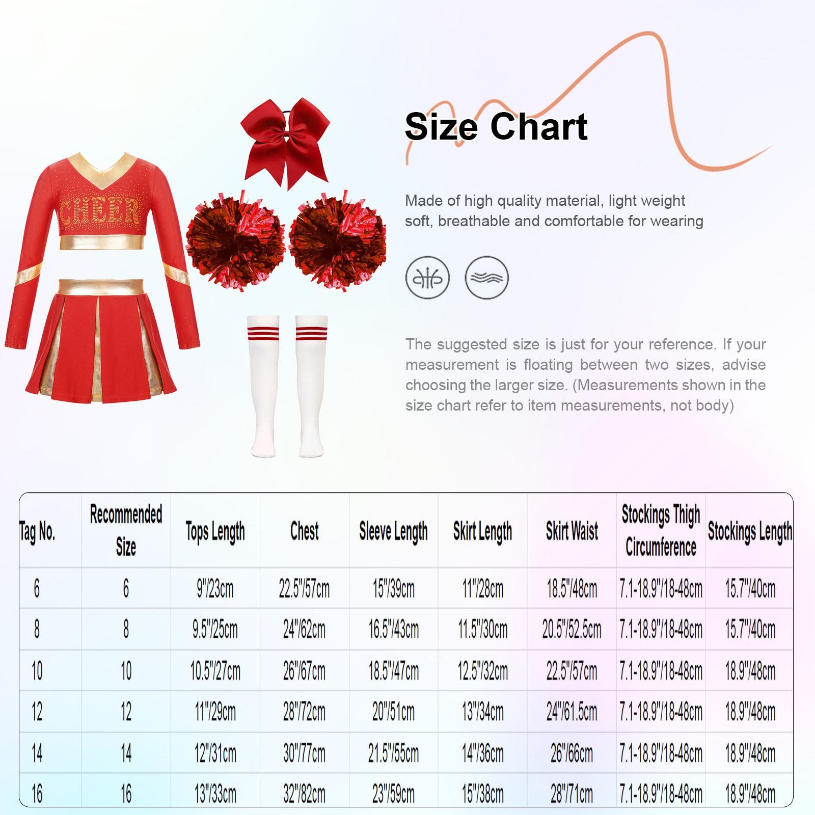 Girls Cheer Leader Costume Out - Cheerleading Pom Pom incelemesi ve fiyatı