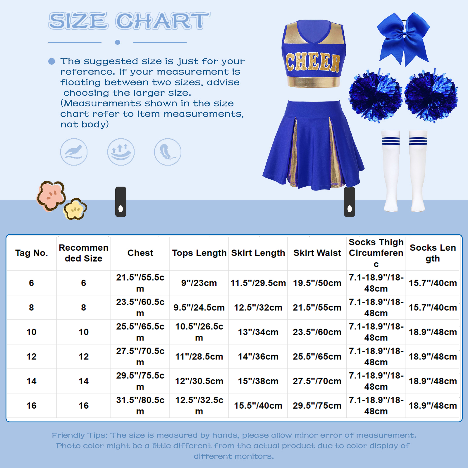 Girls Cheer Leader Costume Out - Cheerleading Pom Pom incelemesi ve fiyatı