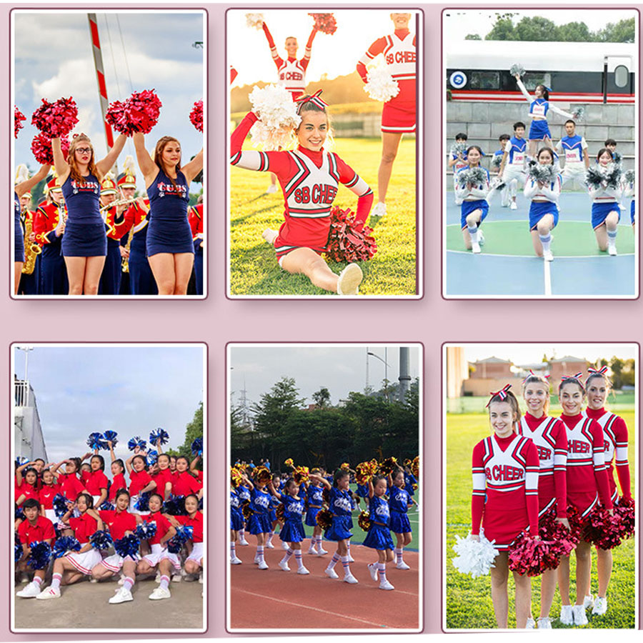 1Pcs Metallic PET Cheerleader  - Cheerleading Pom Pom incelemesi ve fiyatı