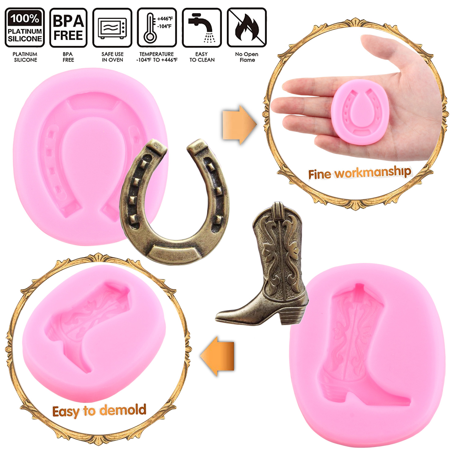 Horseshoe Cowboy Boot Silicone - Horseshoe Game Set incelemesi ve fiyatı