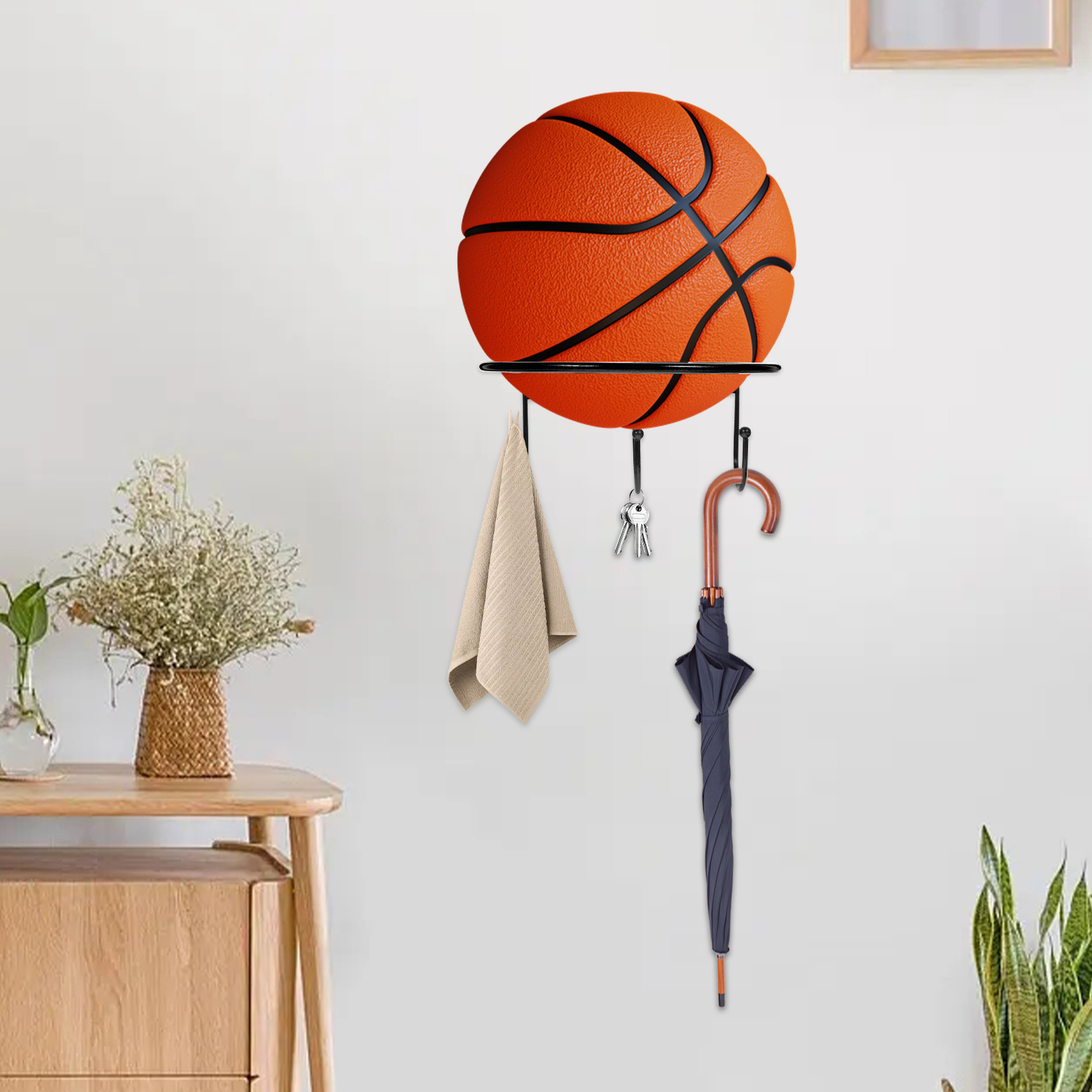 2pcs Wall-Mounted Ball Rack Me - Rugby Training Ball incelemesi ve fiyatı
